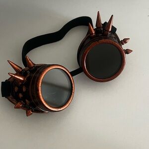 Copper Spiked Steampunk Goggles